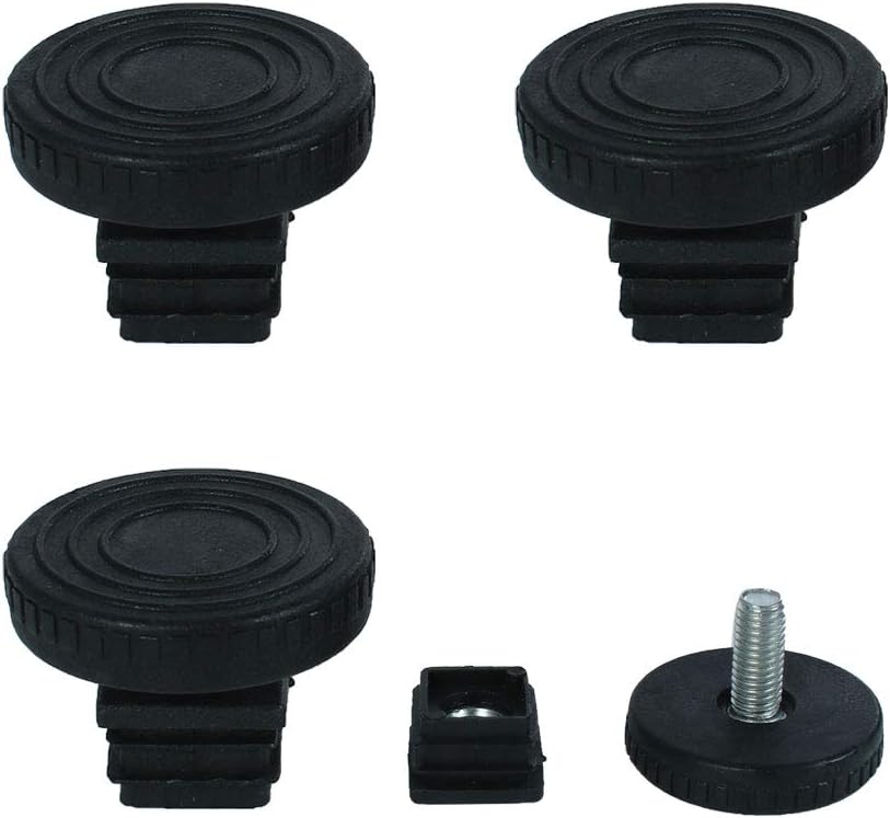 uxcellAdjustable Leveling Feet 20 x 20mm Inserts Furniture Table Glide 4 Sets