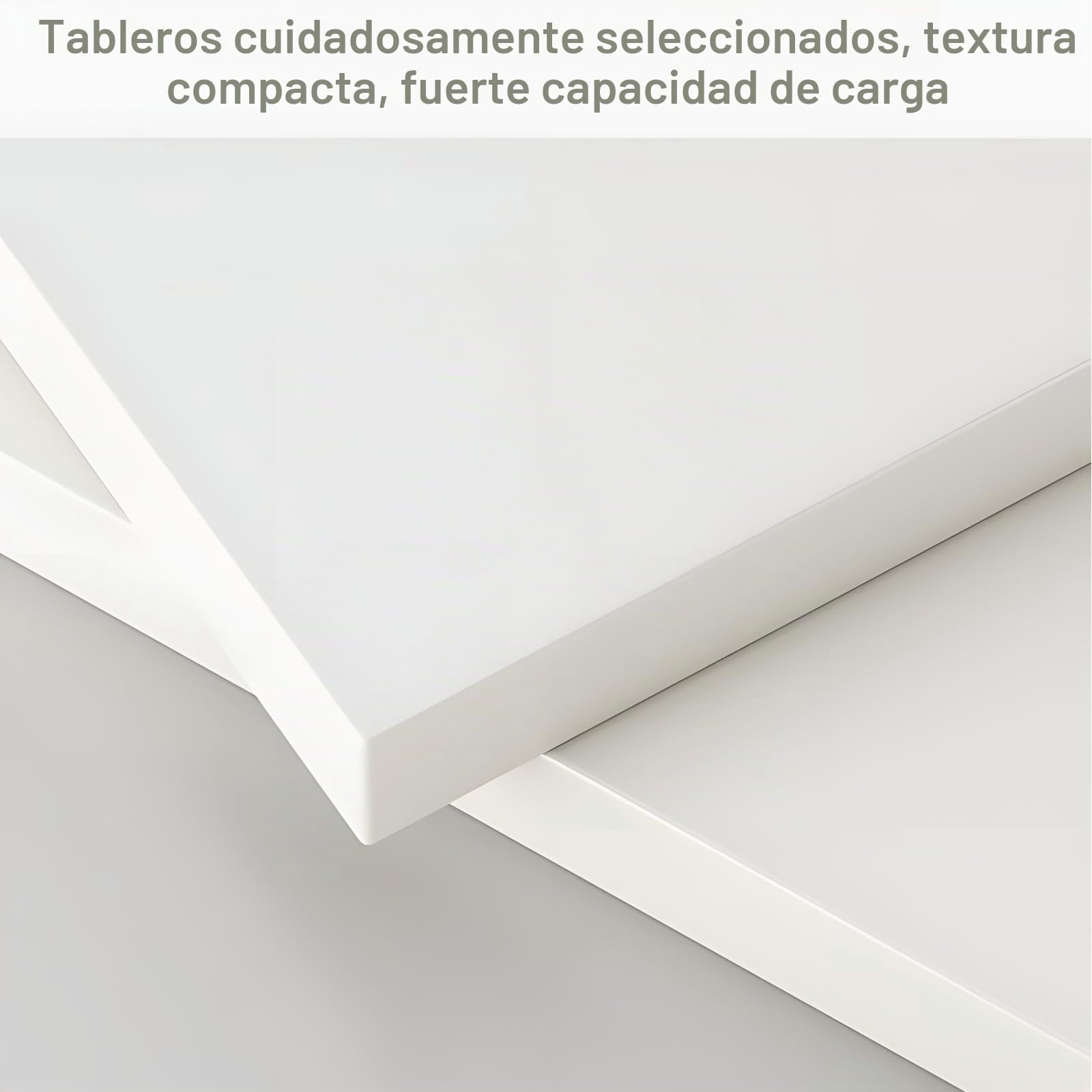 Mesa de Centro Redonda Nido,Mesas Auxiliares de Sofá con Acento Moderno, con Marco de Metal Cruzado y Tablero de Densidad para Sala de Estar, Dormitorio, Ofici (Marco Blanco y Dorado)