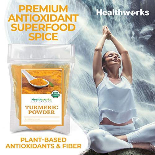 Healthworks Turmeric Powder (8 Ounces) | Ground Raw Organic | Curcumin & Antioxidants | Keto, Paleo, Vegan, Non-GMO - Thumbnail 6