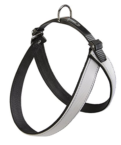 Ferplast Agila Dual 6, Peitoral para Cães, Branco e Preto Ferplast para Cães, Tamanho G,Branco e Pre