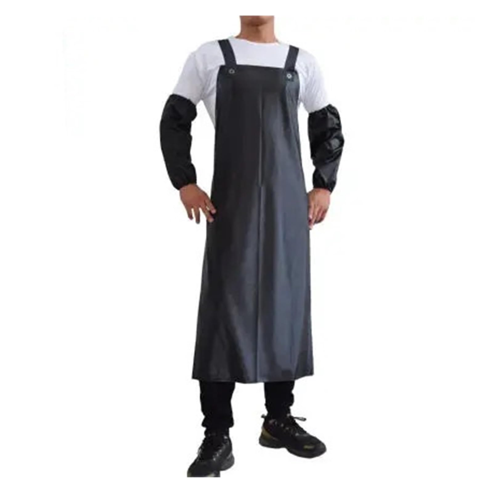 delantal cocina Delantal impermeable y a prueba de aceite, ropa trabajo cocina alargada gruesa, limpieza casera