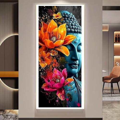 Peinture diamant Bouddha 230x100 cm : kit complet de puzzle 5D