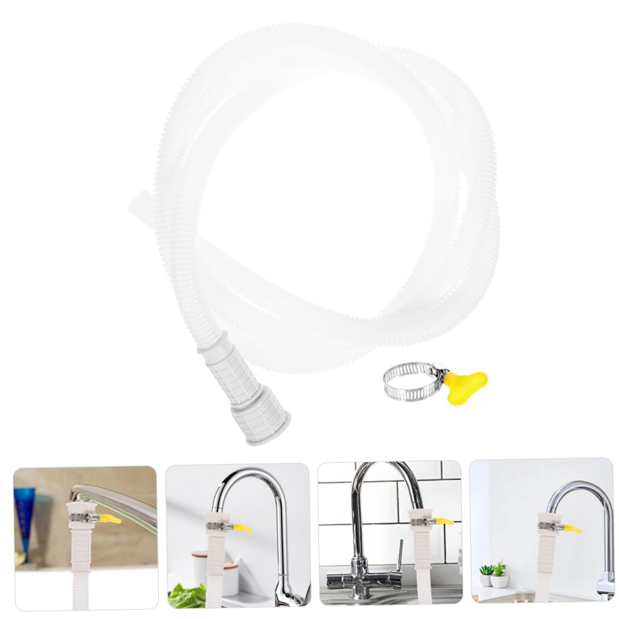 Gatuida 3 Pezzi Tubo Scarico per Condizionatore Flessibile e Resistente e Elettrodomestici Interface Corrugata per Uso Semi e Multi