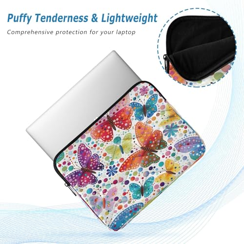 Funda portátil 13-14 pulgadas impermeable diseño mariposas miniatura 5