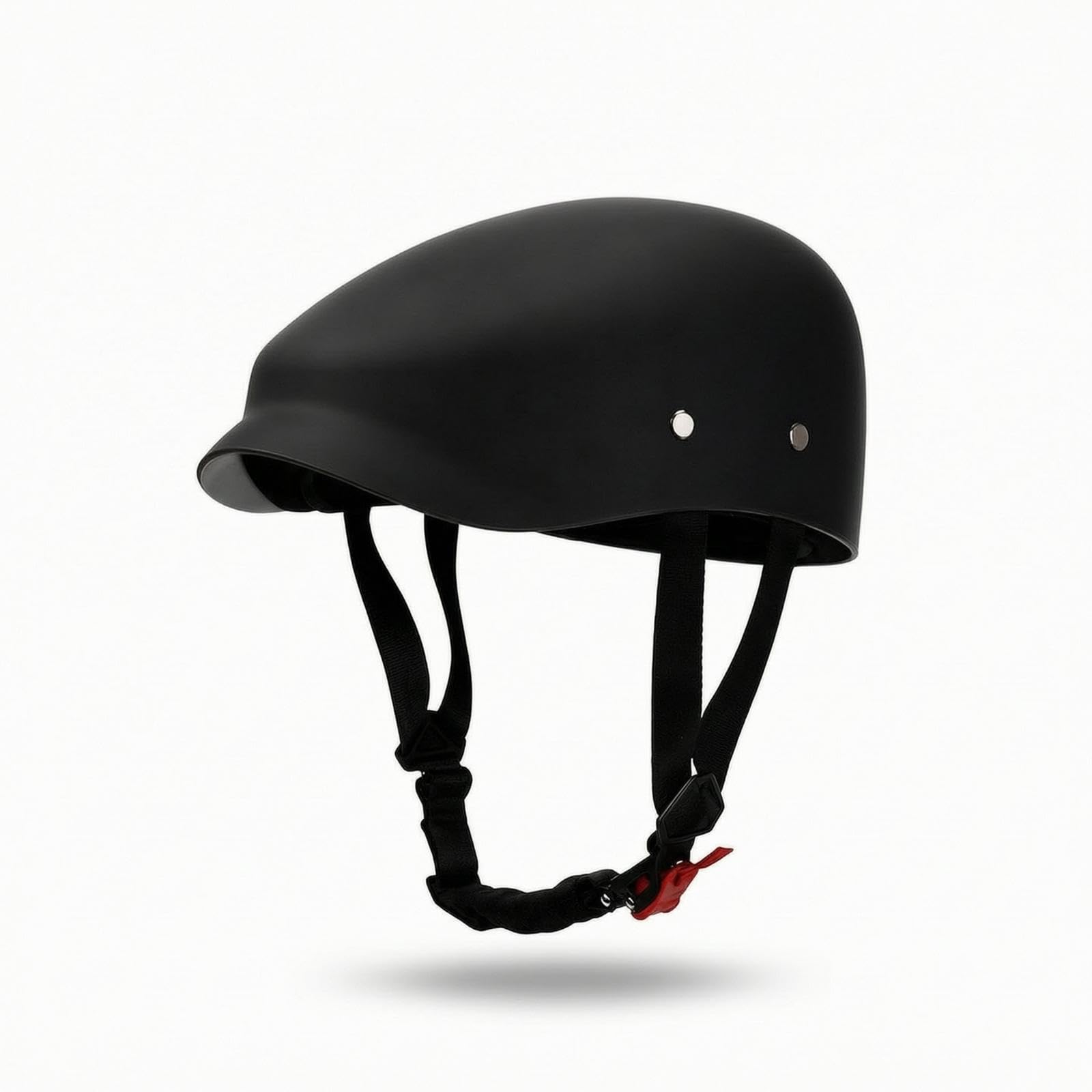 Half Shell Helmet with Goggles and Face Covering Retro Motorcycle Half Helmet Matte Black for Motorcyclists, Commuters, City Commuting 3c-Matte Blk-Goggle L-image-36