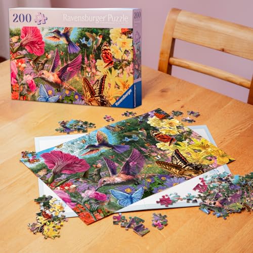 Puzzle 200 pièces : Colibris et papillons Ravensburger France - vue 7