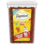 Temptations Birthday Crunchy and Soft Cat Treats Lobster and Beef Flavor, 16 oz. Tub