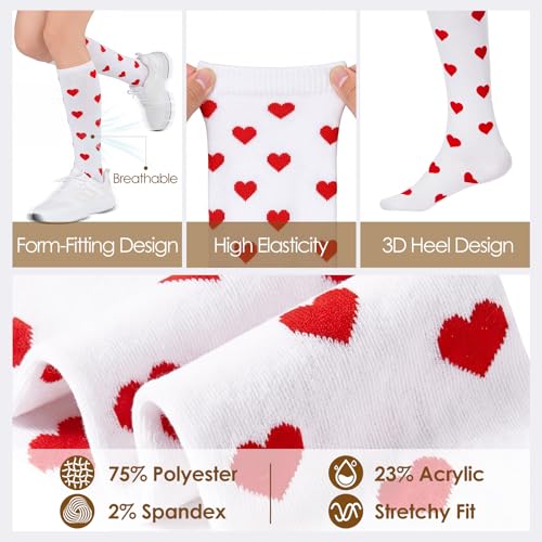 Image of American Trends Women's Knee High Socks, Novelty Holiday Printed Tall Tube Socks, Casual & Party Athletic Sports Stockings