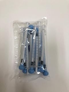 Easy Glide 1ml 1cc Oral Syringe, Caps Included, Great for Oral Medicine and Home Care, 10 Count