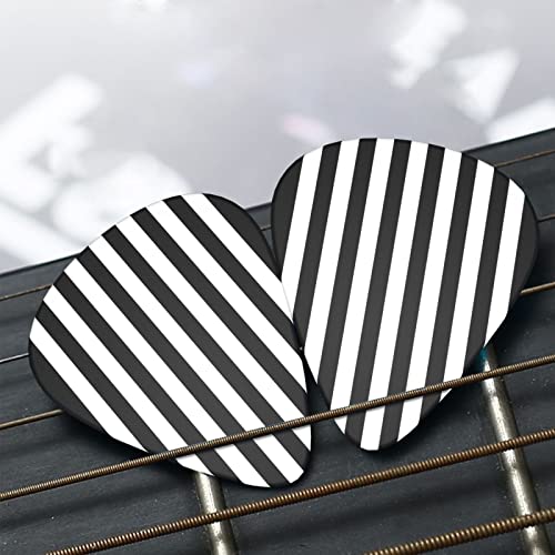 Ensemble de 12 médiators de guitare à rayures noires et blanches pour guitare acoustique, guitare électrique… - Les Beatles, Paul McCartney, John Lennon, RIngo Starr, George Harrison Ensemble de 12 médiators de guitare à rayures noires et blanches pour guitare acoustique, guitare électrique… – Image 8