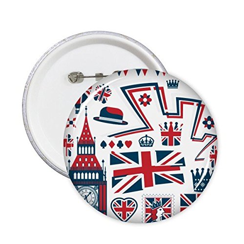 Badge soldat Royaume-Uni et drapeau Angleterre en lot de 5 pièces à offrir aux voyageurs