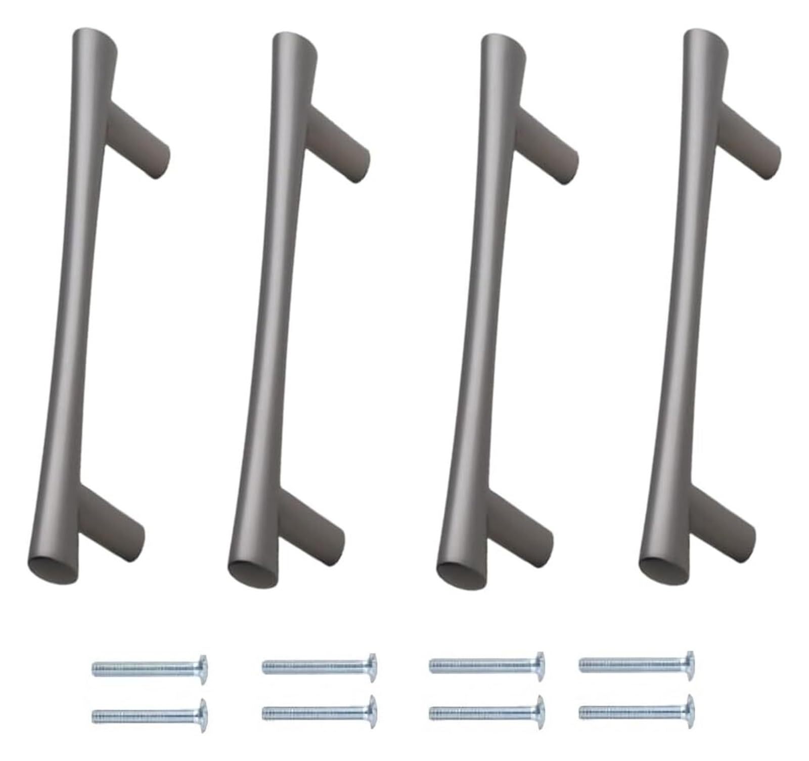 NLQCSXWEP Zinc Alloy Cabinet Bow Handle, Zinc Alloy Furniture Handles Pack of 4 Multicolor 96-160mm(96mm Titanium Gray)