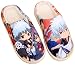 LXDslippers Winter Herren und Herren japanischen One Piece Seven Beads Animated Home Warm halten rutschfest Freizeit Indoor Plüsch Hausschuhe Gintama, (Femelle42, 44 Mâle41, 43.5) EU, 290