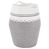 YOUDENOVA Cotton Rope Laundry Hamper, 105L - Woven Collapsible Laundry Basket - Clothes Storage Bask