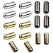 Produktbild Hezhou 16 Stück Metallkapsel Schnürsenkel Schnalle Metall Elastische Schnürsenkel Verschlüsse Metallverschluss Lazy Laces Schnalle Schnürsenkel Verschlüsse Kapselverschluss Schnallen 4 Farben