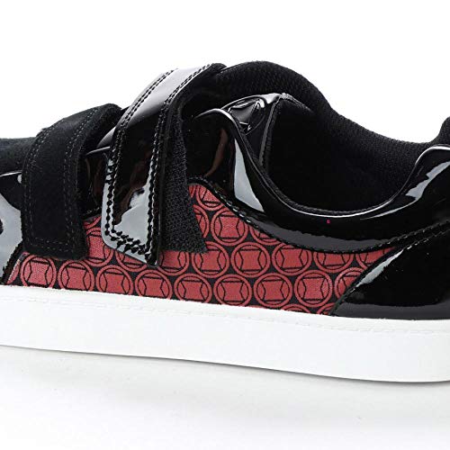 Image of Clarks Boys City Hero Lo Black /Red Sneakers