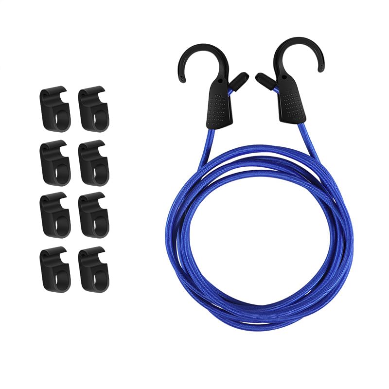 LAVIYE Tendedero de Viaje por tendedero para Smart forfour 2016 2017 2018 - tendedero para Acampar con Banda elástica, con Gancho,B Blue