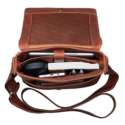 STILORD 'Easton' Kleine boodschappentas Echte lederen Vintage Schoudertas Portret 10,1' Tabletzak voor iPad DIN A5… - Image 5