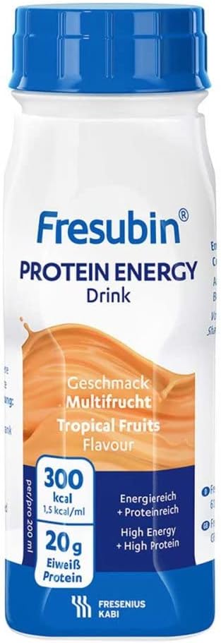Fresenius Kabi FRESUBIN Protein Energy Drink Multi Fruit Drinks Flask 4 X 200 ml Pack of 1 x 1 Kg
