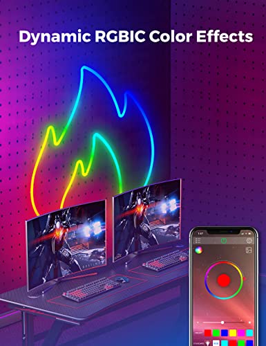 Crmeta Rgb Led Rope Light, Adhesive Neon Rope Light With Remote, Neon Flex For Bedroom, Gaming Room, Living Room (10 Ft) #TOP3