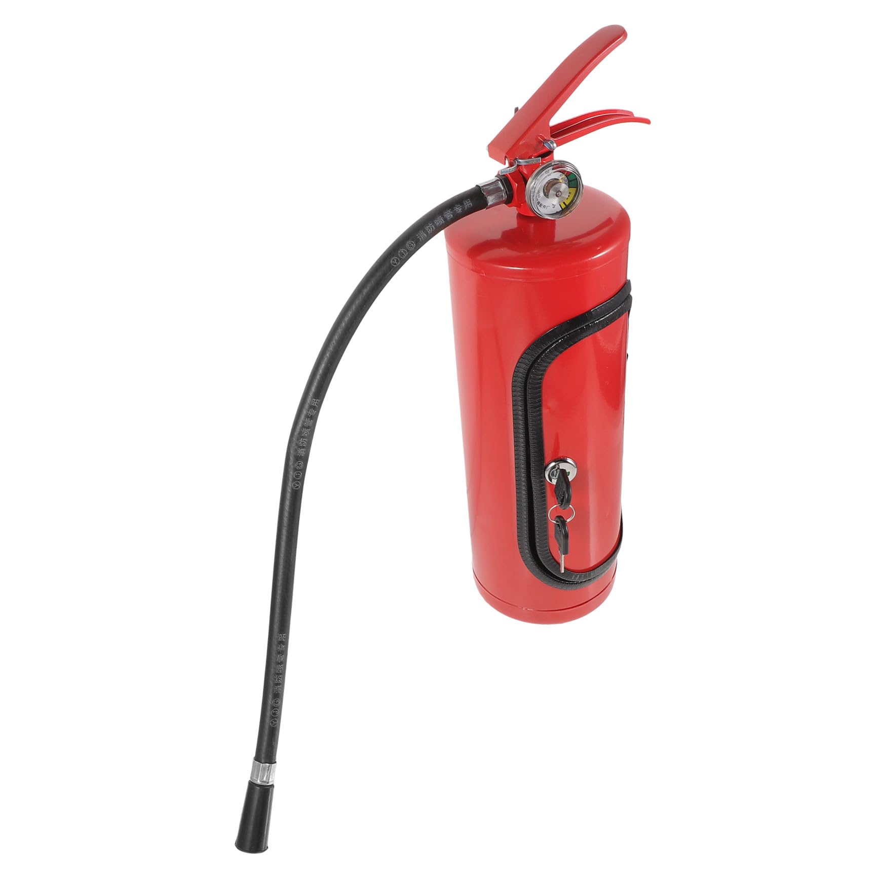 Scatola Portabottiglie Metallo Stile Estintore, Contenitore per Conservazione Vino Rosso e Whisky, Elegante Cofanetto Regalo per Feste e Compleanni, Design Compatto e Resistente