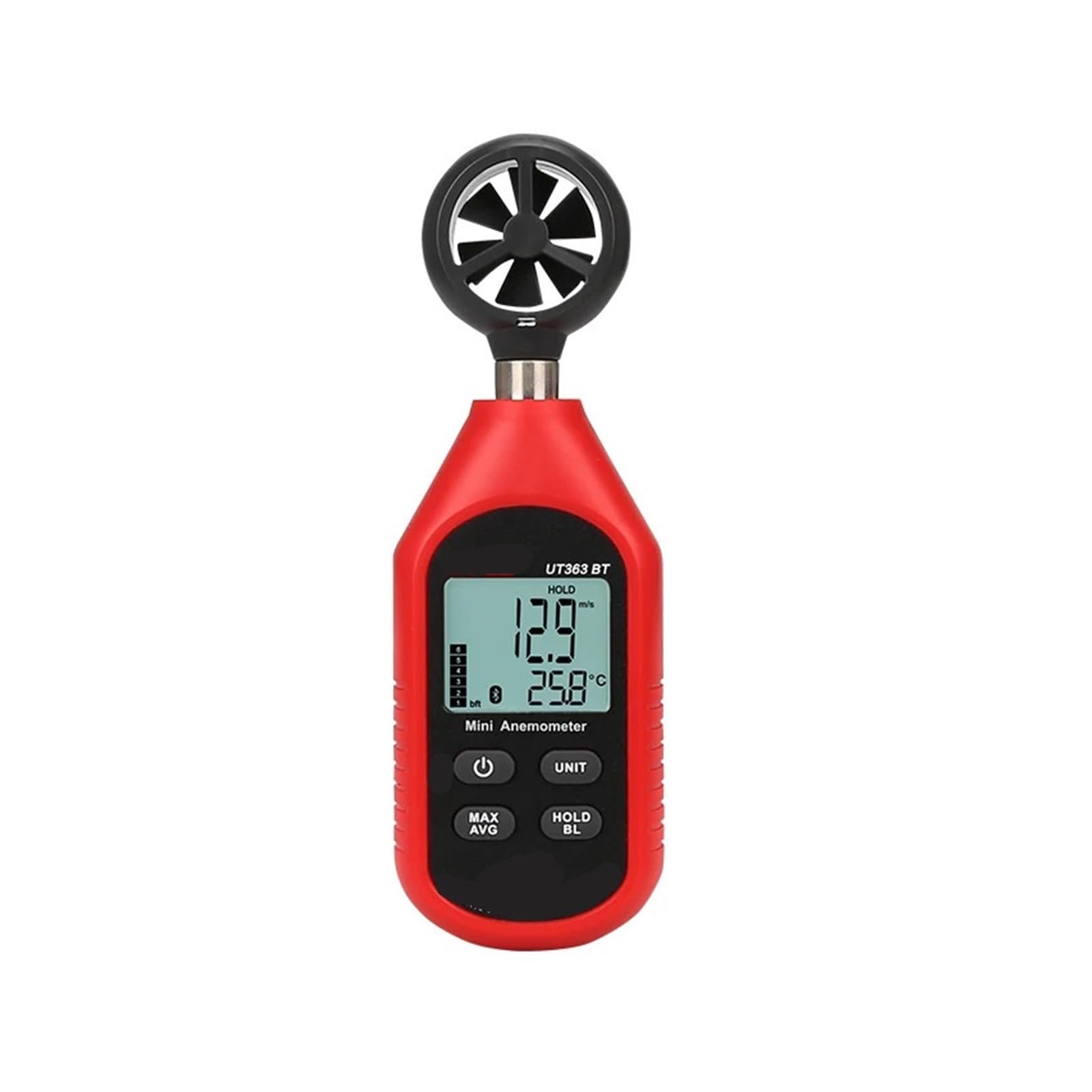 Mini testeur de vitesse du vent UT363BT rétroéclairé haute précision - 6