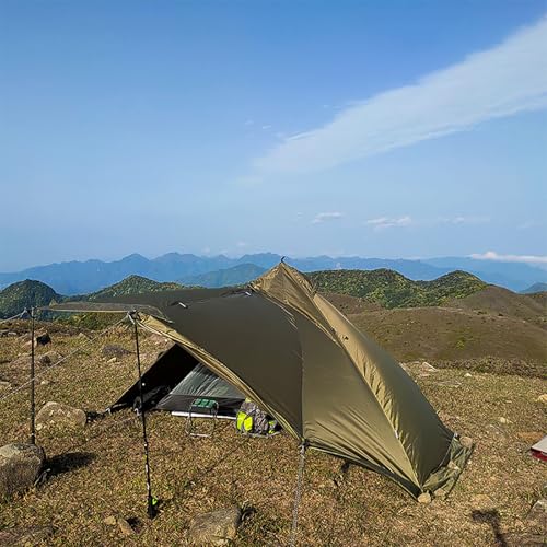 Carpa de Camping Ligera para 1 Persona 4 Estaciones Verde miniatura 7
