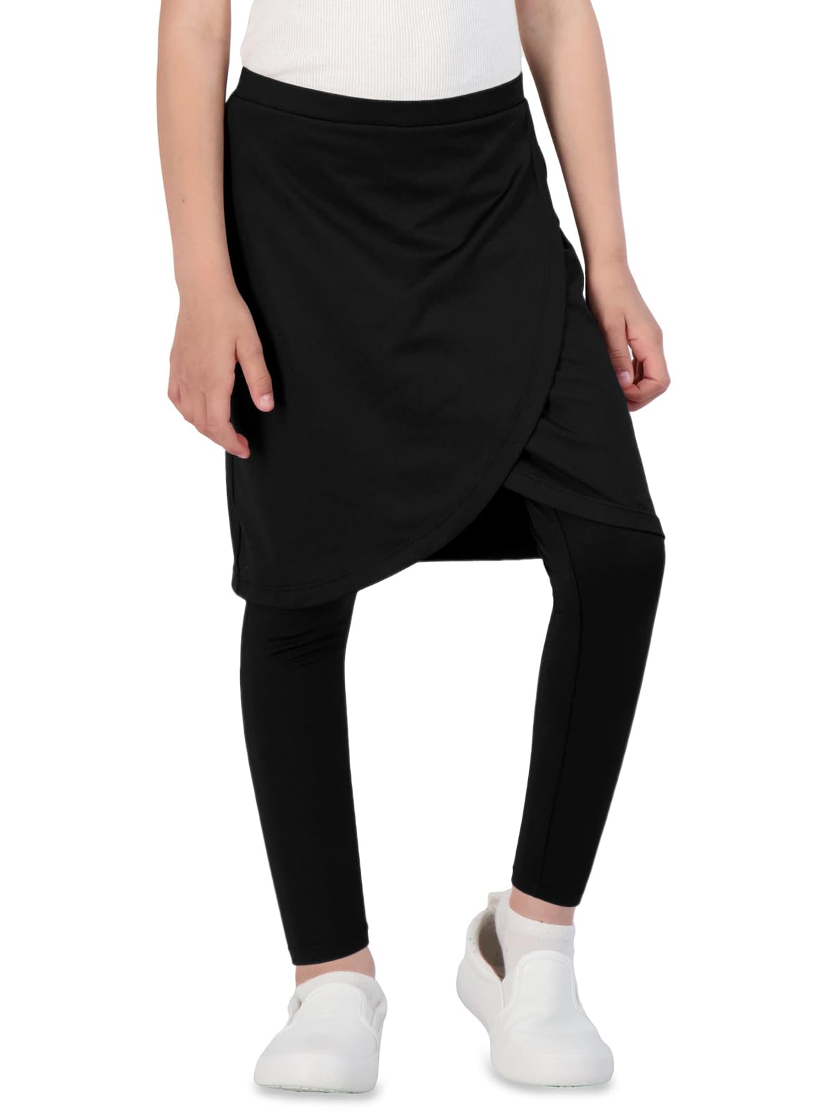 CharmWMGirls High Elastic Waist Skirts Pants Kids Cute Active Golf Tennis Skorts Leggings