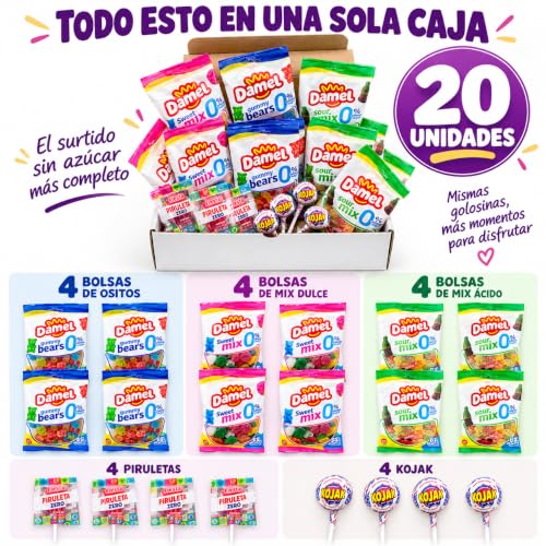 Miniatura 3 de Chuces Sin Azúcar Caja Regalo Con Gominolas Y Caramelos Variados 0 Azúcar