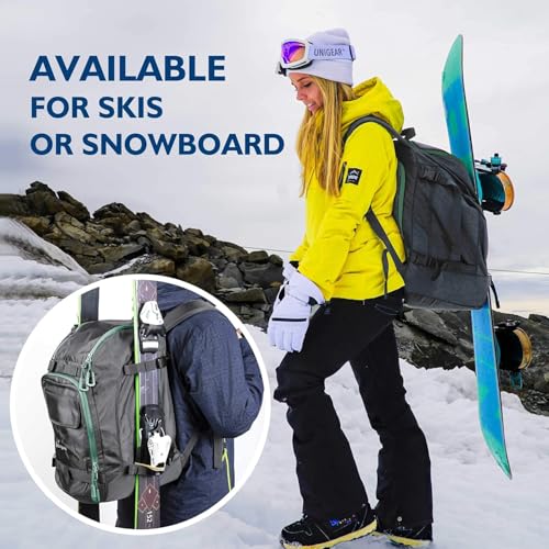 Image of Unigear Ski Boot Bag Backpack for Helmet 50L /70L, Goggles, Gloves, Skis, Snowboard & Accessories