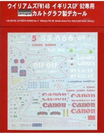 1/20 Cartgraf Decal for 09052