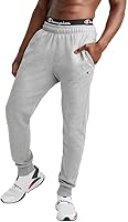 Champion Men's Powerblend Fleece Joggers - Low Pill 9oz Midweight Sweatpants, Elastic Waist, 31" Inseam Standard Fit