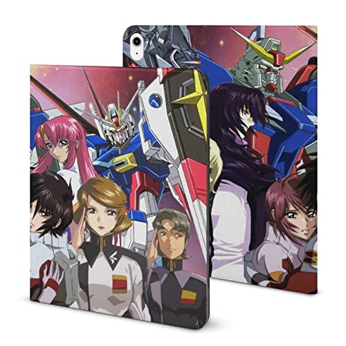 IPAD 2020 AIR 4  保護カバー iPad ケース 機動戦士ガンダム ペンホルダー付き 保護ケース アニメ 人気 軽量 手帳型 ソフトフレキシブル TPU スタンド機能 オートウェイクアップ/スリープ機能 薄型 全面保護型 耐衝撃 傷つけ防止 二つ折り スタンド おしゃれ かわいい