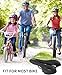 MSDADA Gel Bike Seat Mountain Road Bicycle Saddle - Comfortable MTB Bicycle Seats with Soft Cushion Padded for Comfort Men Women - Waterproof Bike Saddles Accessories for Exercise Bikes - Black