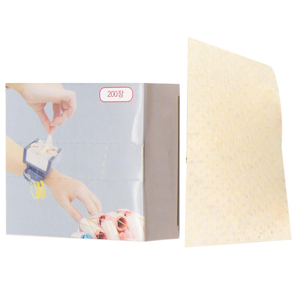 FOMIYES Disposable Perm Papers for Hair Styling, 1 Box of 200 Sheets, and Water Absorbent End Papers for Salon and Home Use, 4.33 X Inches