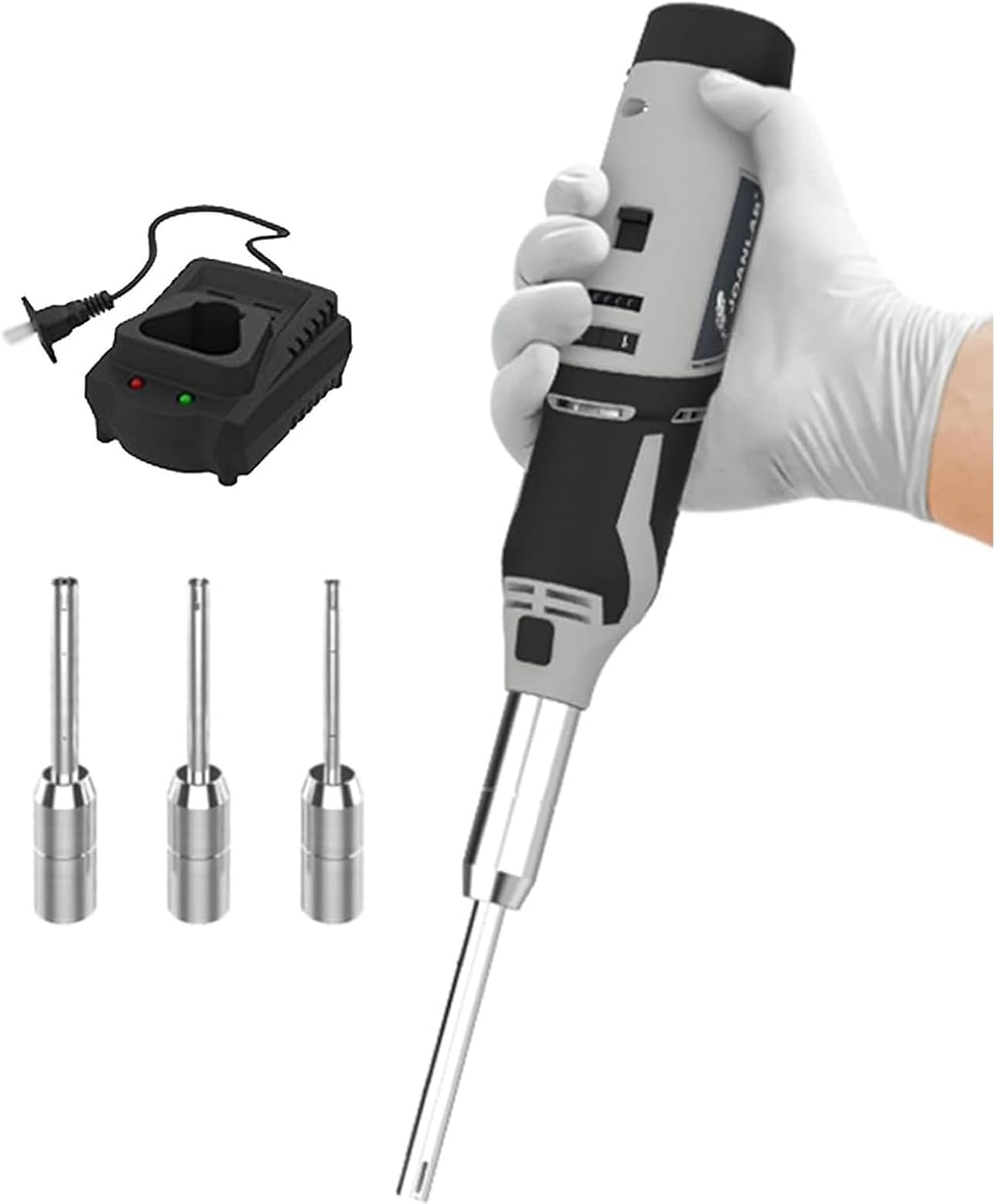 Lab Homogenizer, Handheld High-Speed Homogenizer, 6-Speed Adjustable, Speed Range 0-25000rpm, for Food, Medicine, Cosmetic