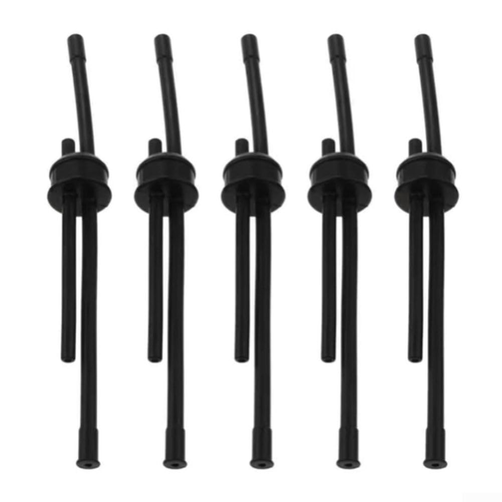TDCuizent 5 Pcs 38cc Chainsaw Fuel Pipe Set Oil-Resistant Flexible Fuel Line Assembly for Grass Trimmer and Brush 184mm Replacement Hose for Garden Power Equipment