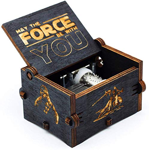 LPX Carillon Blackwood Star Wars, Mano d'Epoca in Legno Intagliato a Gomito Musicali scatole Decorazione Mestieri per Regali dei Bambini