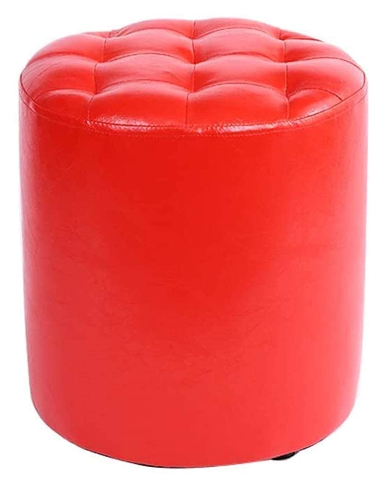 Pouf Rembourré en Cuir Étanche avec Capacité de Charge 100 kg