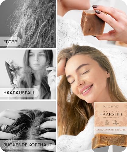 Kräuter Shampoo Meina Ayurveda Bio Haarseife gegen Haarausfall