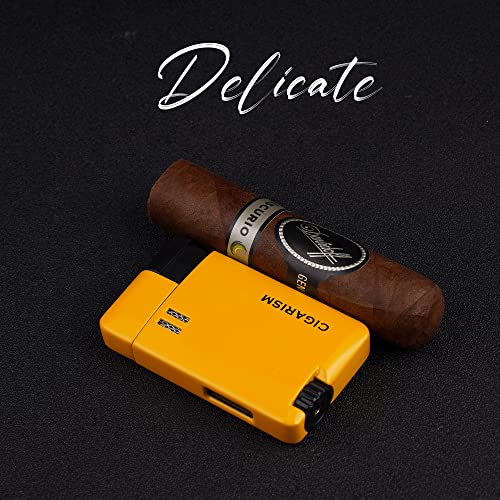Cigarism Slim 1 Torch Jet Flame Windproof Cigar Lighter (Yellow) #TOP4