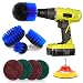 Produktbild MASCARRY Drill Brush Attachment Set 9PCS Scouring Pads Power Scrubber Brush Scrub Bürstenaufsatz Bohrmaschine Fixing Bathroom Surfaces, Grout, Floor, Tub, Shower, Corners, Kitchen Cooktop, Pots