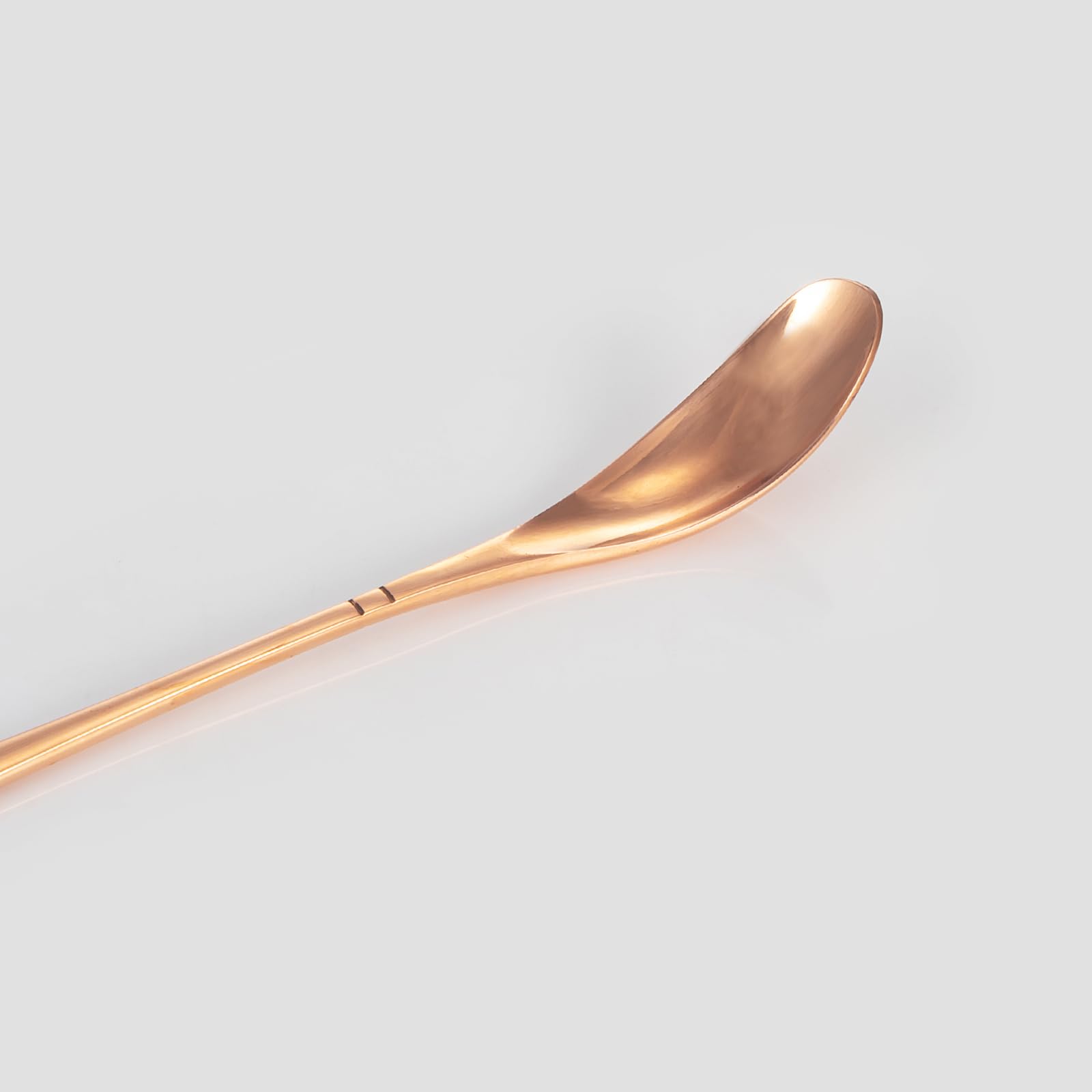 YINOX Cuillère à Mélanger En Cuivre Pur Authentique - Tige D'Agitation 25,4 Cm Pour Café, Cocktails & Desserts