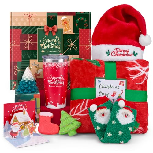 LUXULISH Christmas Gifts Basket for Women, Xmas Self Care Spa