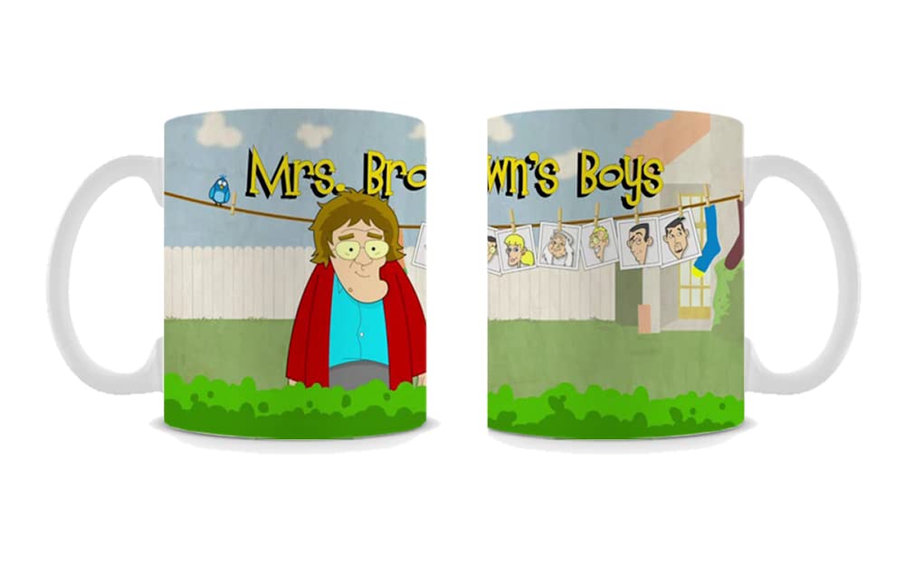 Giftme Mrs Browns Boys for Boy-Girl, Friends Coffee Tea Mug Unique 11oz White Ceramic Mug.