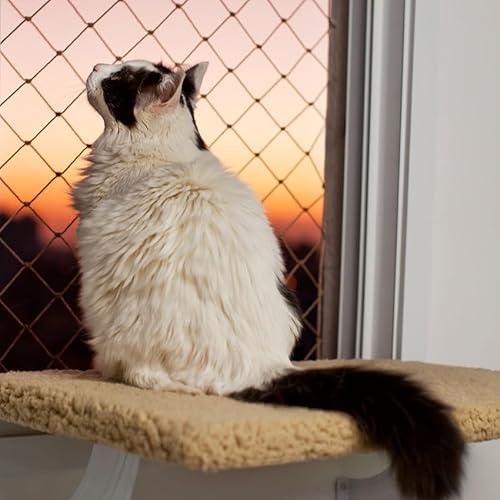 Prateleira de Janela para Gatos Sem Furos Spacecat Lunar Gatton - Bege