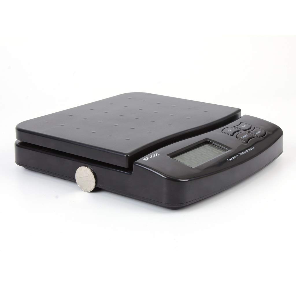 Elektroniczna waga kuchenna, cyfrowa waga kuchenna 25 kg/1g waga pocztowa LCD do domu, kuchni, firmy kurierskiej itp. (Schwarz)
