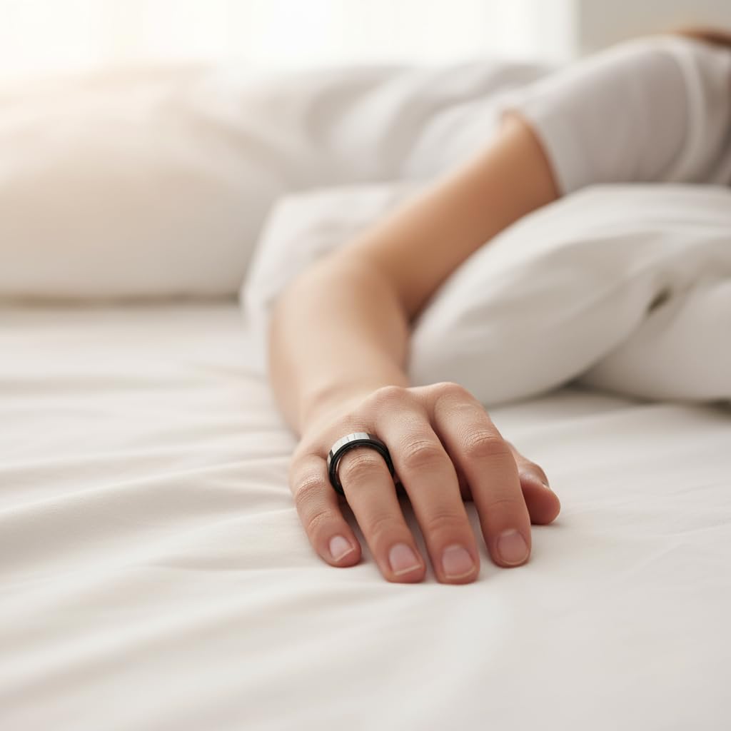 Energy Sistem Smart Ring - Talla M- Anillo Inteligente con monitorización de Salud y sueño, Seguimiento de la Actividad física, Resistencia IP68 y hasta 9 días de Uso Normal.