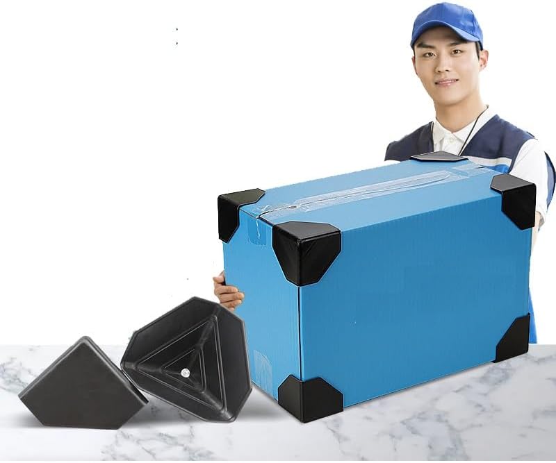 Shipping Box Corner Protectors Plastic Packaging Edge Protectors For Box Shipping(100pcs,35X35X35X1MM)