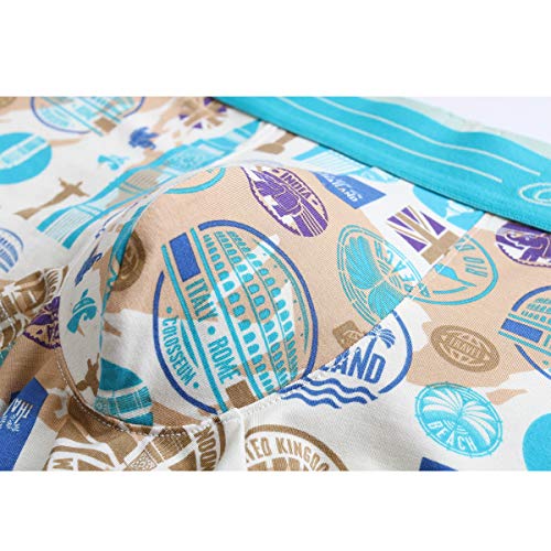 JINSHI Men's Underpants 5 Pack Stretch Boxer Briefs for Men Pack Short Leg Underwear Breathable4